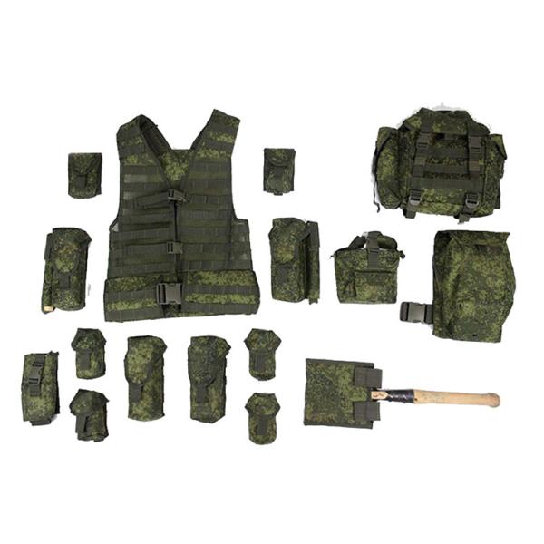 EMR 1000D Polyester Camouflage Tactical Vest With Digital Molle Pack