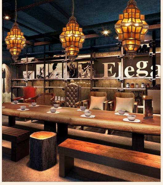 LED Chandelier for Modern Interior Lighting within Copper and Southeast Asia Arab Muslim Vintage Style Decorative Light