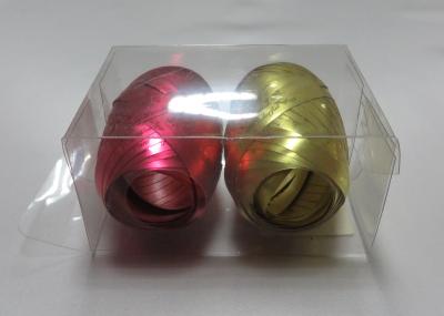 5mm X 10m Matt metallic printed Curling Ribbon Egg , solid Embossed Ribbon