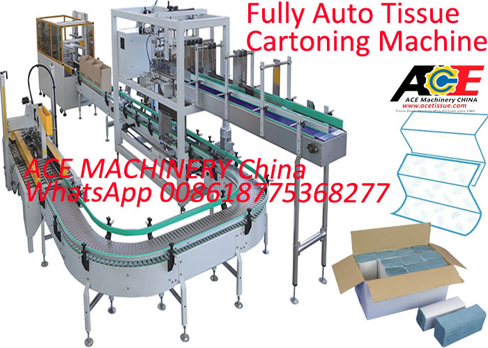 Hot Melt Glue Tissue Paper Packaging Machine Paper Towel Cartoning Machine Automatic Packing Solution for Hand Towel Cartoner