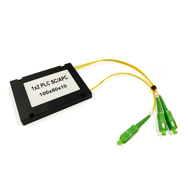 Single Mode FTTH Fiber Optic Splitter 1X2 1X4 1X8 with ABS Box 2.0mm for FTTA Optical Fibers Equipment Use in FTTH