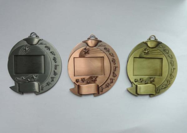 Zinc Alloy Antique Gold Plated 3D Die Cast Military, Sport, Awards Medals without Enamel