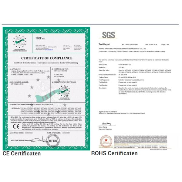 Diamond AISI Balustrade Cable Mesh Animal Decorative Rope Fence For Animal Enclosure