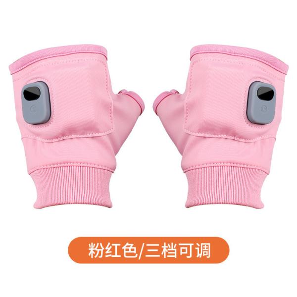 Washable Waterproof Heated Gloves Hand Warmer USB Rechargeable Half Finger Touch Screen Gloves