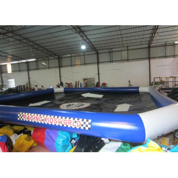 Iinflatable выше смололо бассейны для взрослых, голубого большого бассейна 10 x 10m крупного плана