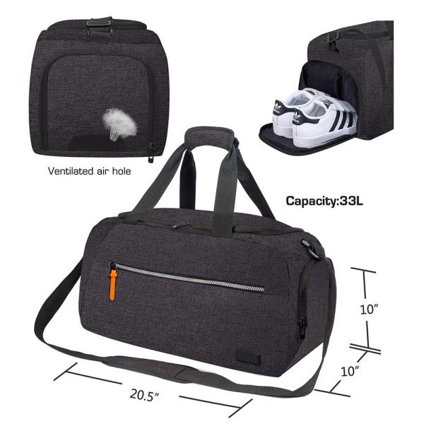 Simple Plain Anti Theft Travel Bag Lightweight Waterproof Bag Polyester