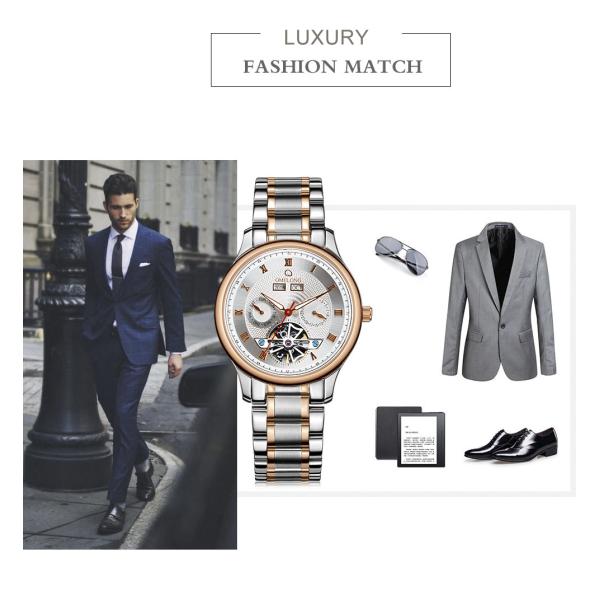 5ATM водоустойчивый автоматический механический дозор BSCI каркасное Subdial