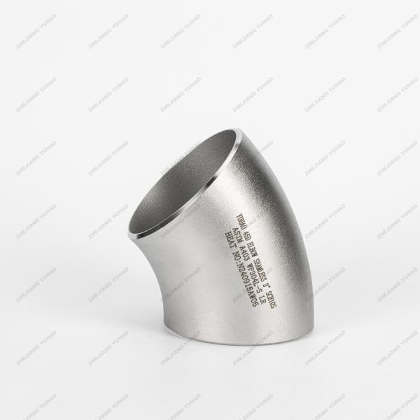 DN15-DN600 Stainless Steel Tube Fittings 304 316L 45 Degree Elbow