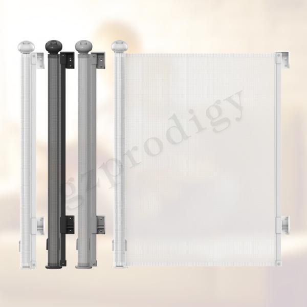No Drill Retractable Gate Mesh Stairs Guards Customize Child Door Barrier
