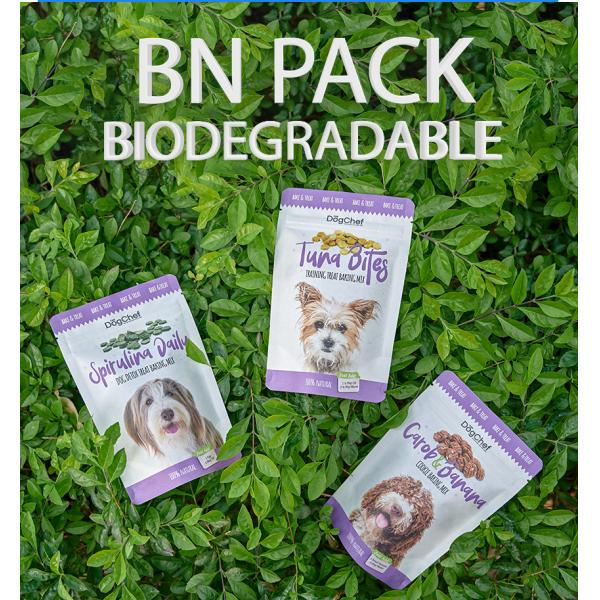 Dog Treats Stand Up Packaging Customized Kraft Paper Zipper Bag