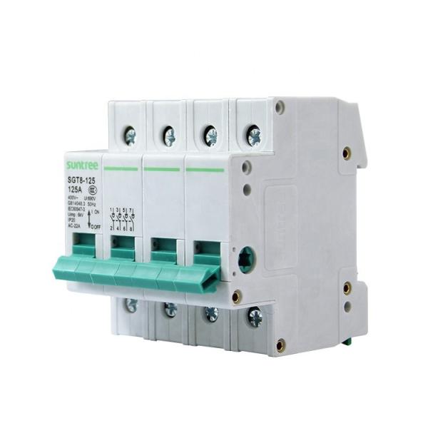 3kA 4Pole AC SGT8-125 Electronic Disconnect Switches