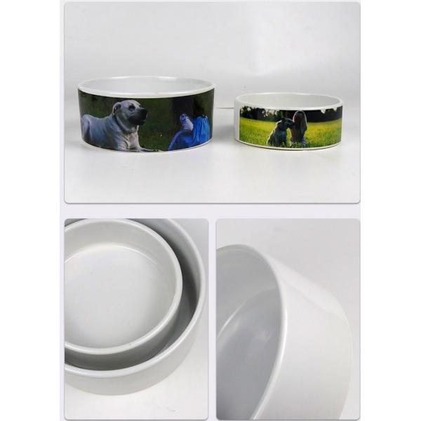 5'' 6'' Coated Ceramic Sublimation Dog Bowl Blanks Sublimation Pet Bowls