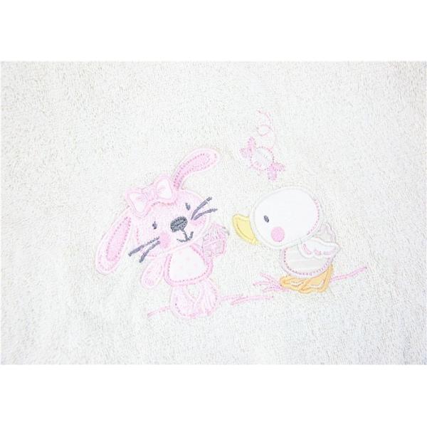 0-9M Toddler Hooded Bathrobe , Water Absorption Babies Towelling Bathrobes