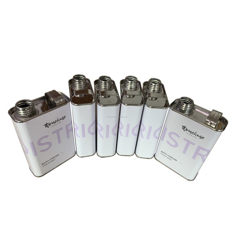Factory Whosale Empty Metal Can Vegetable Soybean Corn Oil Tin Can Metal Tin square Can for Food