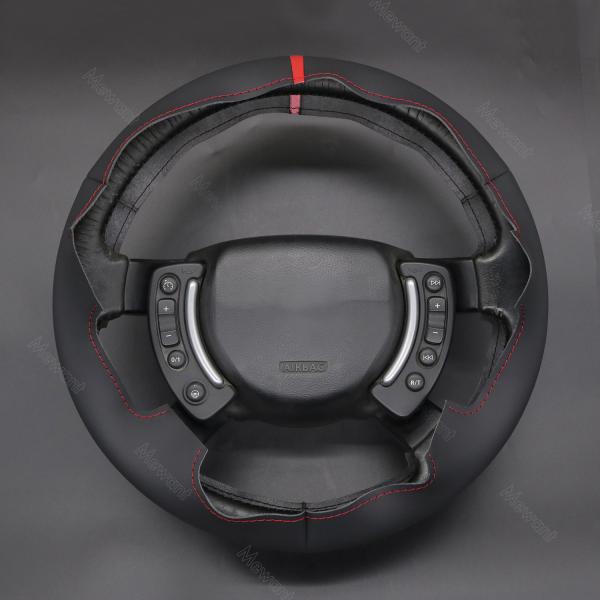 Mewant Car Interior Accessory Genuine Leather Steering Wheel Cover for Land Rover Range Rover Vogue III L322 2002-2012 Models