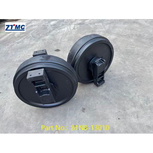 R305 Front Idler 81N8-13010, Idler Wheel With Anti-deformation Structure For Hyundai R305 Heavy Load Excavation Work