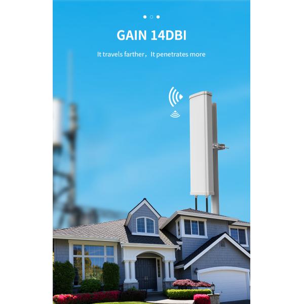 Базовая станция 4G LTE Антенна 2300 МГц для внешней панельной связи в цвете Грега