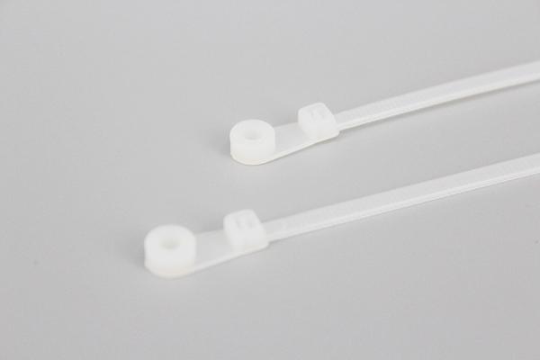 DEMOELE 3.2*150mm Natural Black colorful nylon Mountable head cable ties round zip ties and wire ties
