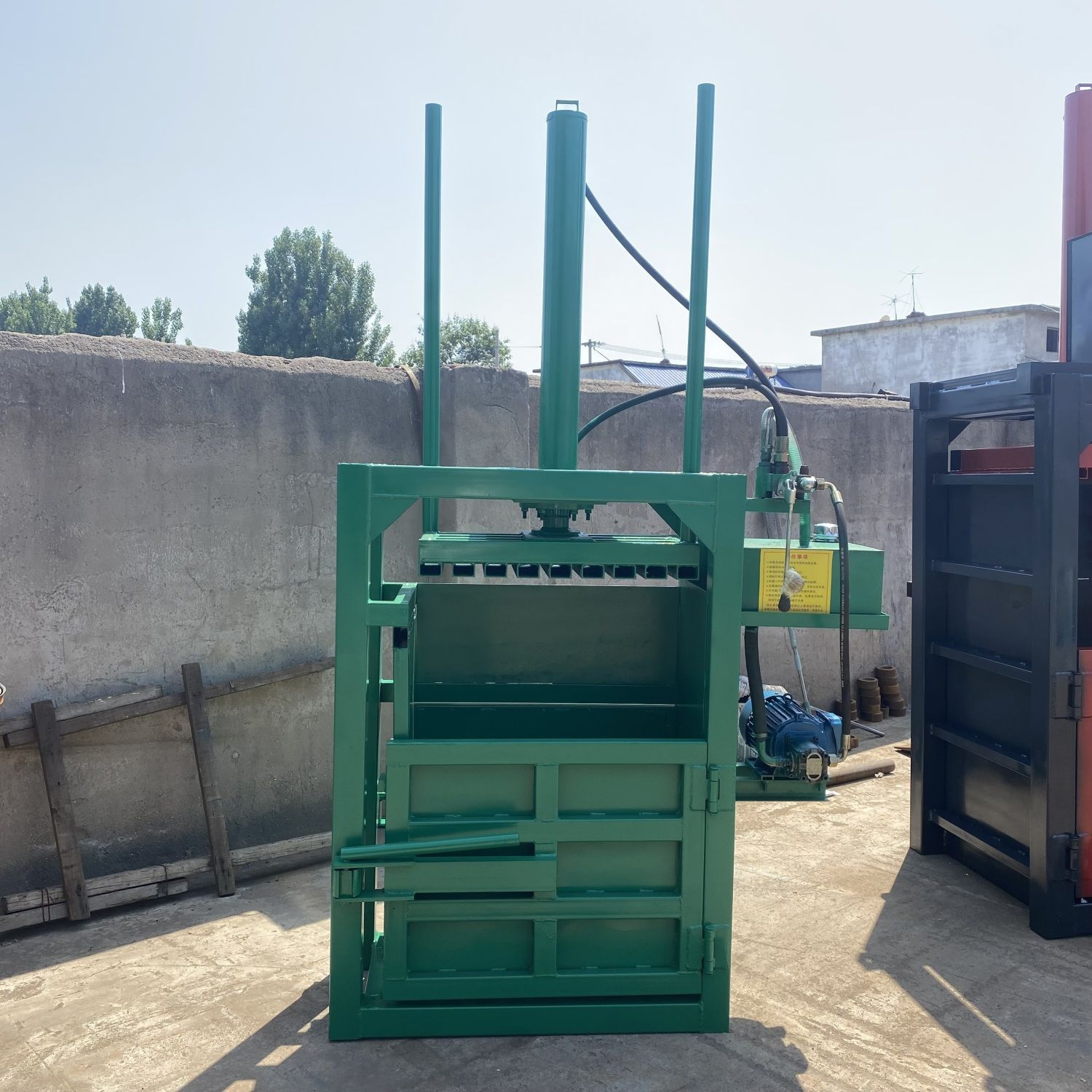 high power Compacting Waste Paper Baling Press Machine Overload Protection