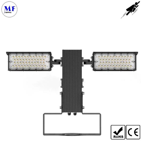 300W IP66 IK08 LED Outdoor Stadium High Mast Flood Lighting 10° /20° /40° /60° /90° 160lm/W Ra70 2700K-6500K for Sports