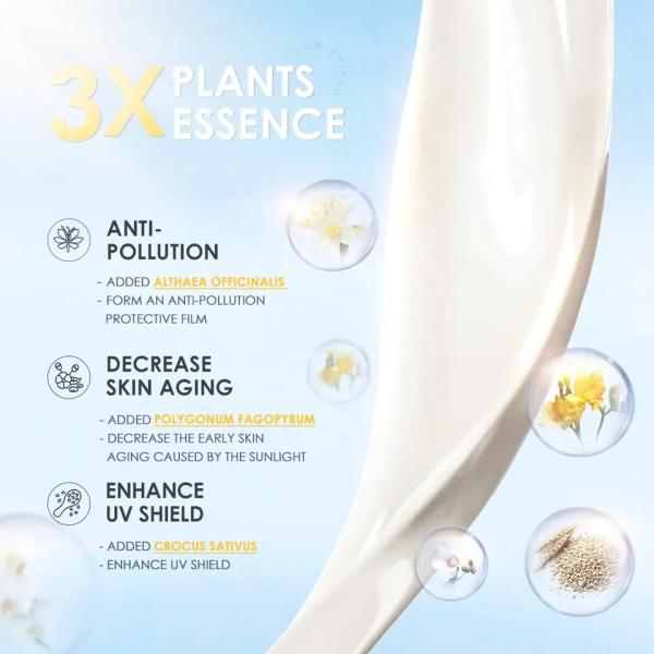 Uv Protection Face Makeup Cosmetics Glutathione Refreshing Moisturizing Sun Cream Lotion