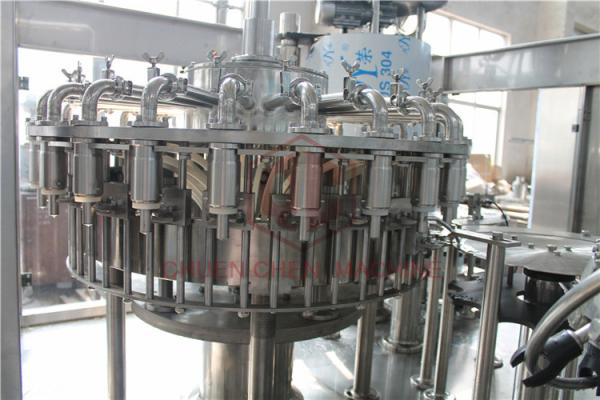 Vacuum Return System Plastic Bottle Filling Machine , Small Scale Juice Bottling Equipment