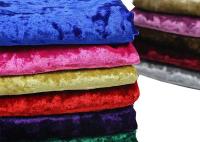 Tela de Diamond Crushed Polyester Spandex Velvet do estiramento para o vestido
