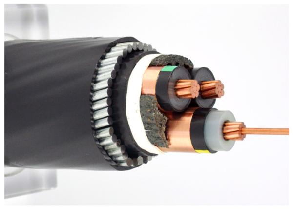 XLPE 11kV SWA Armoured Electrical Cable Three Cores MV Copper Armoured Cable YJV32