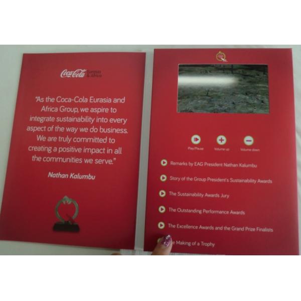 A4 / A5 256MB Invitation Lcd Video Greeting Card