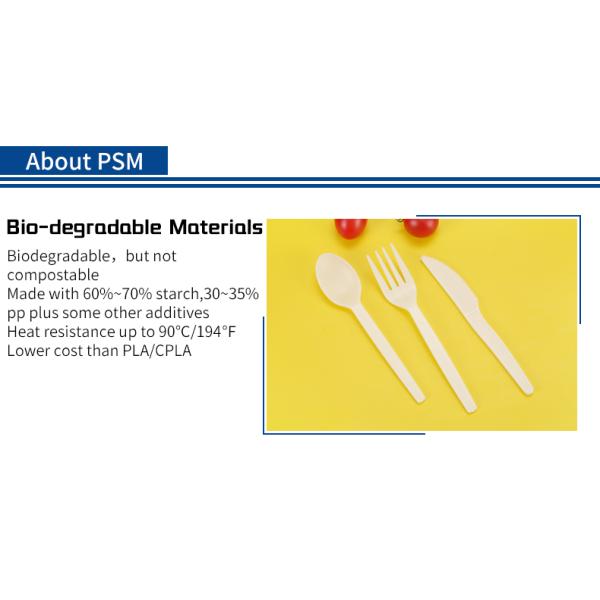 Disposable Plastic Eco Friendly Cornstarch Cutlery OEM ODM