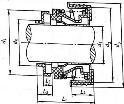 Углеродный механический уплотнительный насос для воды EBARA компонент FH-150 FH-200 FH-250 FTK2-15mm