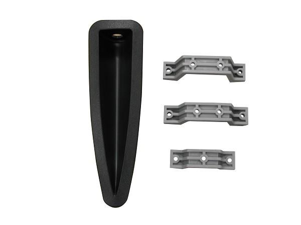 Black Color Triangle Cabinet LED Light Cover Hot Tub Spare Parts