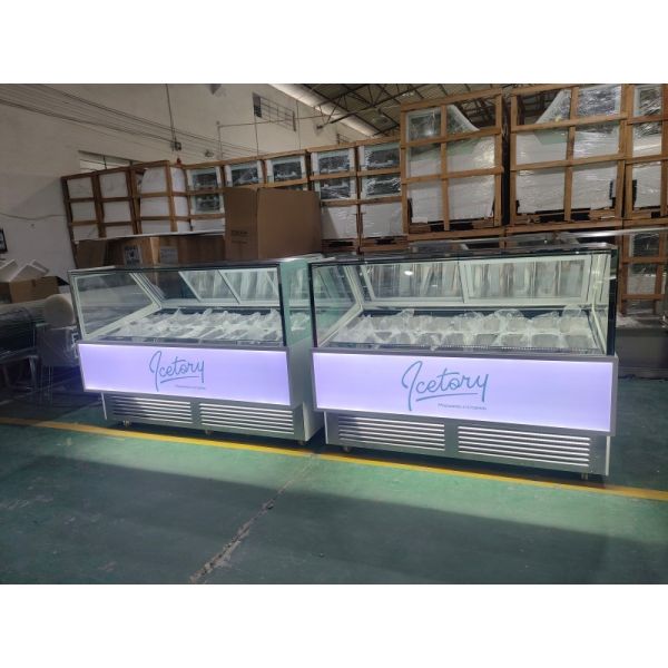 Commercial Ice Cream Display Freezer Upright Popsicle Freezer Display Case
