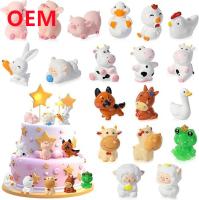 OEM 3d Pvc Toys Made Cute Plastic Cake Mini Gift Toy Customized 6cm Height Animal Model