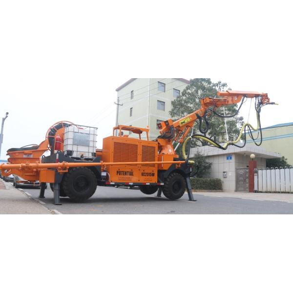 Motor Power Robotic Shotcrete Machine 4kw For Midium Working Section Tunnel