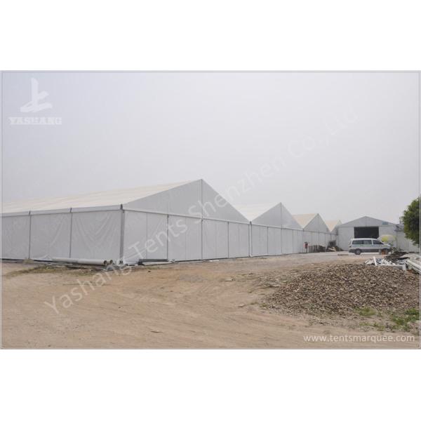 PVC Fabric Roof Outside Industrial Storage Tents Customized ISO CE Certification