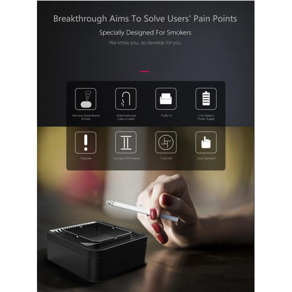 2023 Nouveau arrivée filtre HEPA de haute qualité purification purificateur d'air ions négatifs cendrier purificateur d'air machine d'aromathérapie