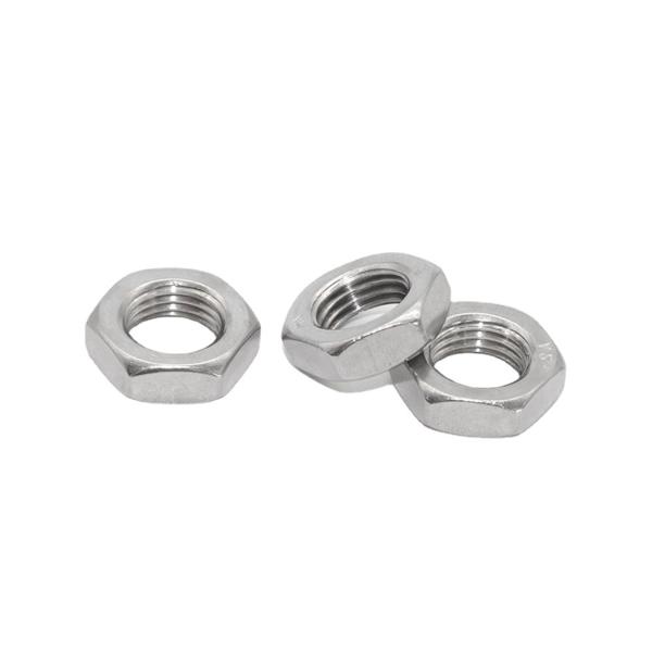 Quick Installation DIN439 Stainless Steel Hex Thin Nut Ss304 Nut Metric Thread M3-M48