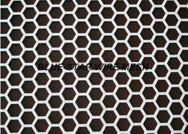 Perforated Galvanized Sheet Metal , Stainless Steel Perforated Plate For Filtration / Shelving
