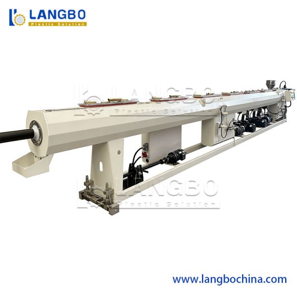 Automatic PE Pipe Extrusion Line Single Screw Plastic Pipe Making Machine High Speed