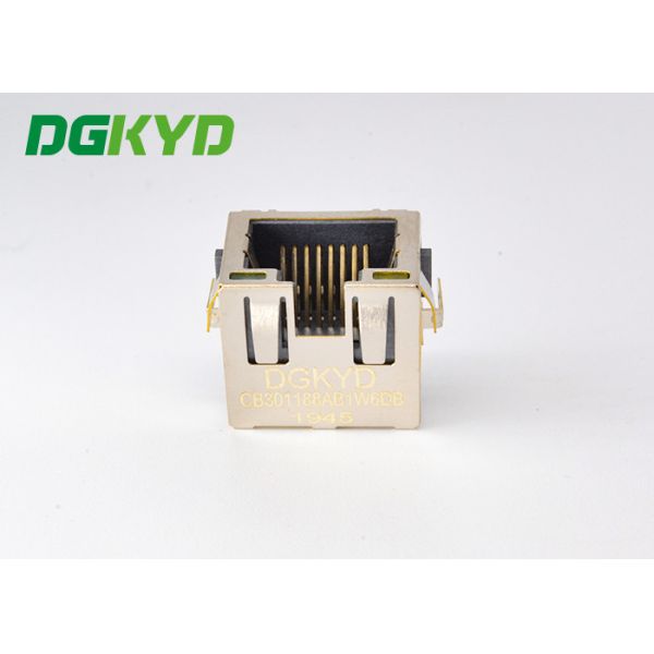 DIP Single Port Shielded Band Light Sink 3.0 Low Profile RJ45 SMT DGKYDCB301188AB1W6DB1075