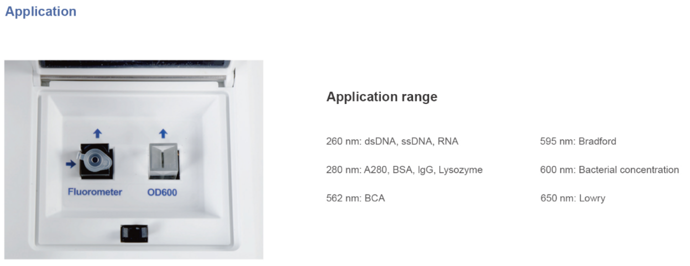 MSP-500 Advanced Micro UV VIS Spectrophotometer 2-15000ng/μl