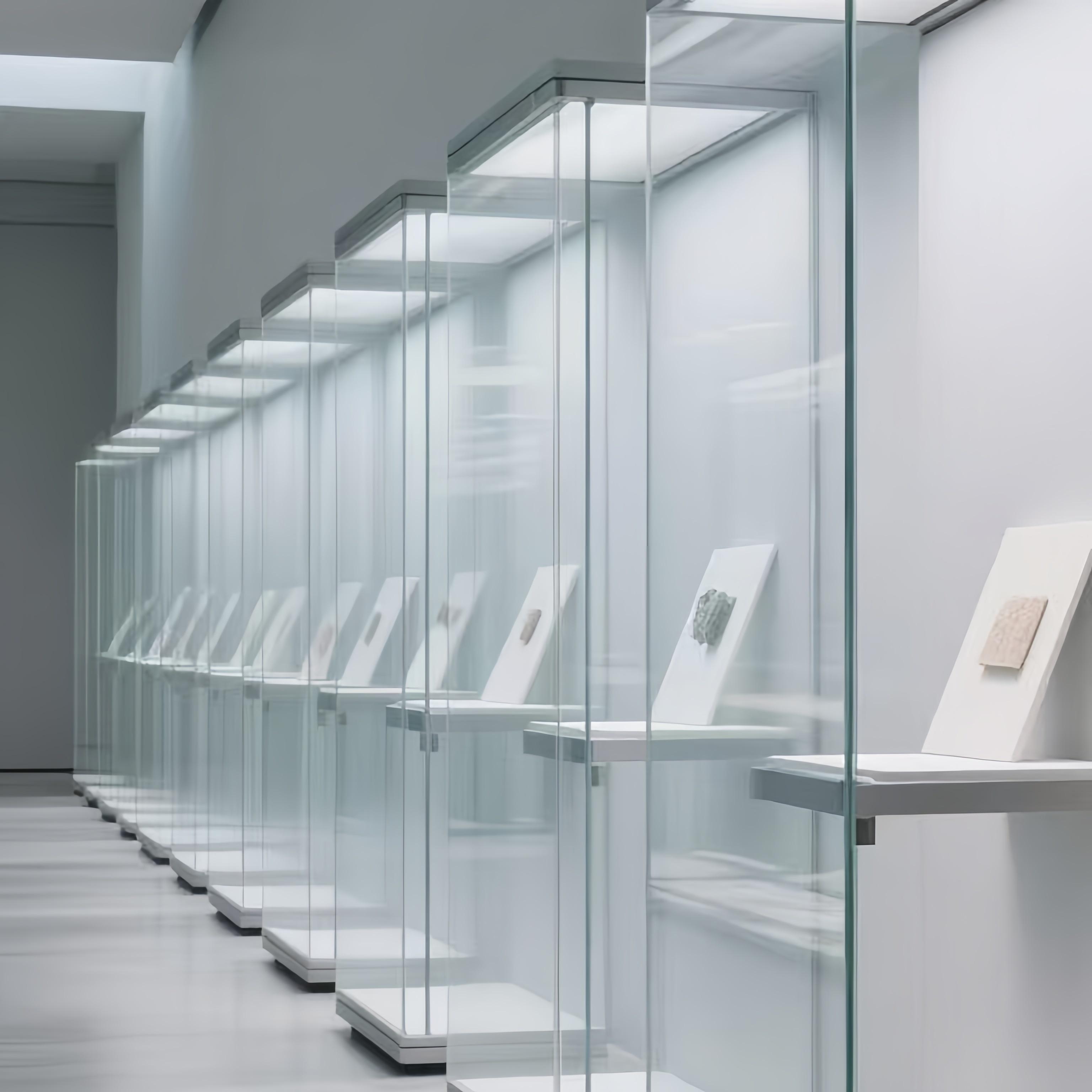 BX Wall Mounted Museum Display Case for Small Artworks & Historical Relics