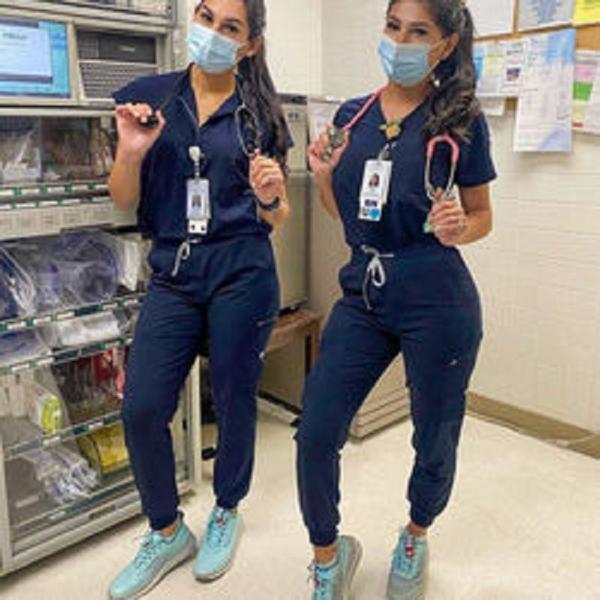 factory custom logo solid color  stretch medical nursing scrubs body shaper scurbs pants