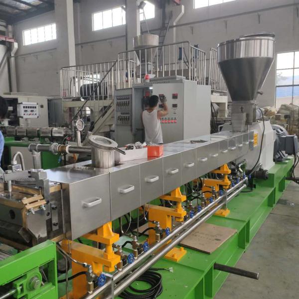 Botanic Fiber/wood Powder/coffee Grounds+PP/PE/PLA/PBAT Twin Screw Extruderr Wpc Pellets Machine Extruder