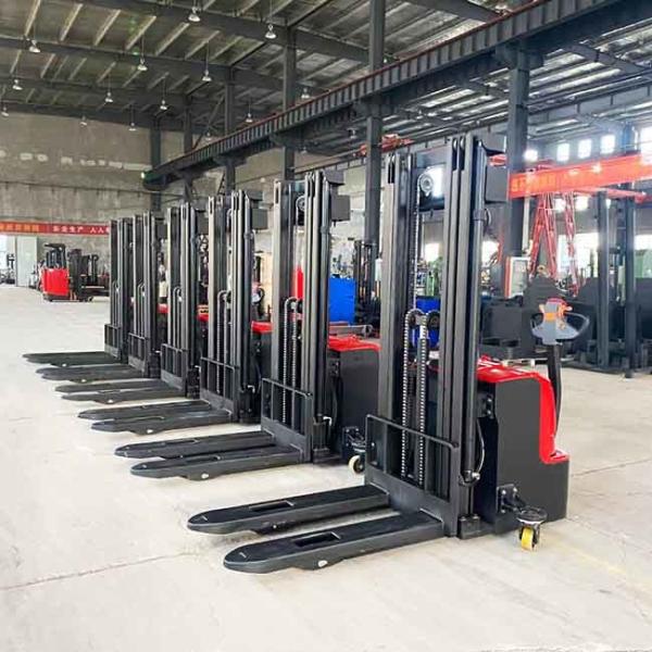 4.5m Mast Battery Pallet Stacker 3 Stage Battery Operated Stacker