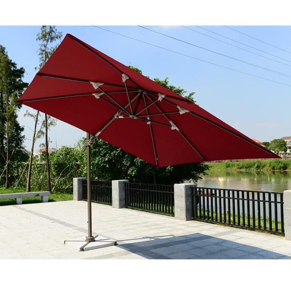 Outdoor Heavy Duty Patio Sun Umbrella with Modern Style and 360 Degree Rotation System