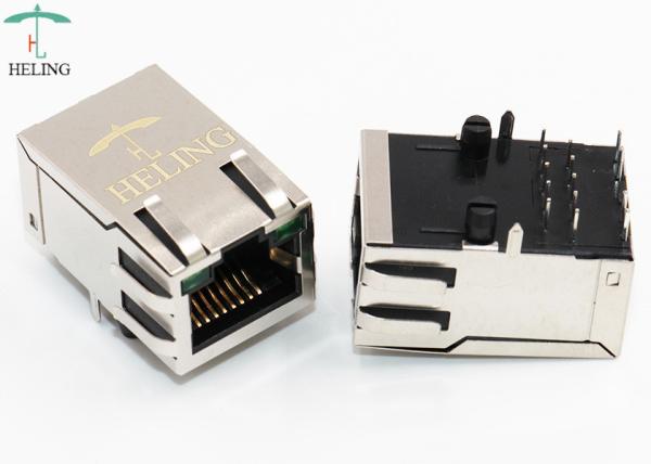 10p10c 1G Integrated Magnetic RJ45 Single Port Connector For PC Motherboard