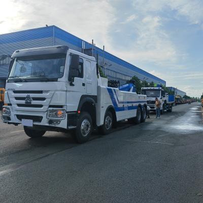 HOWO 400 chevaux 12 roues 50 tonnes récupérateur rotateur démoliteur remorque camion de sauvetage routier