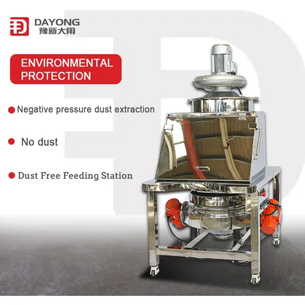 Portable Alloy Powder Small Bag Dump Station Dust Free Feeder